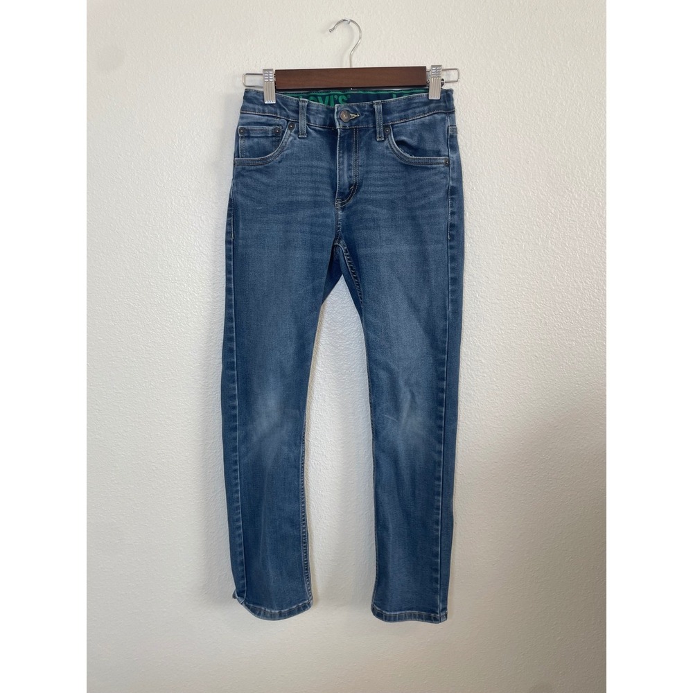 Levi Strauss 511 Kids Jeans Blue Wash Size 12 Regular Adjustable‎ Waist